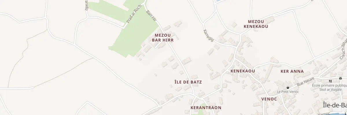 Plan du 7012B Mezou Pont Ar Streat Bihan à Île-de-Batz