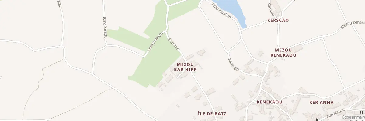 Plan du 21 Bar Hir à Île-de-Batz