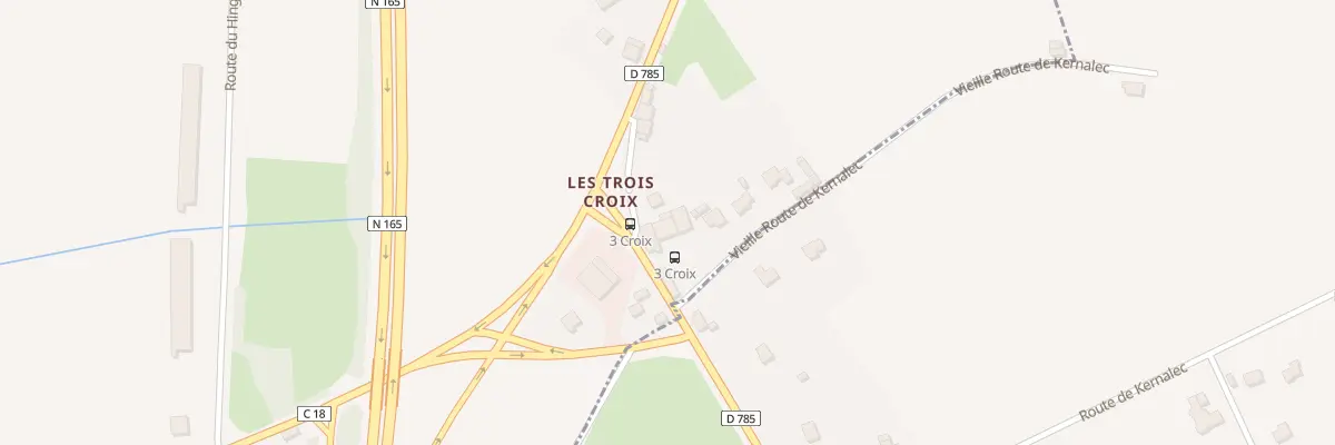 Plan du 77 Les Trois Croix Alleur à Edern