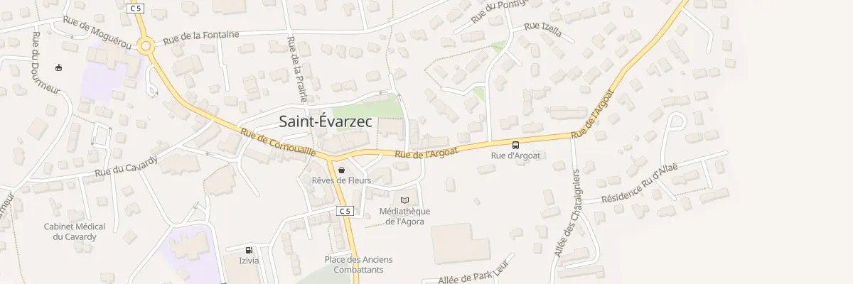 Plan du 4 Rue d’Argoat à Saint-Évarzec