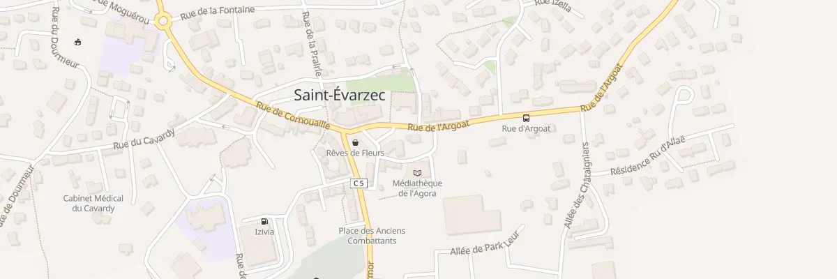 Plan du 5 Pl de l’Eglise à Saint-Évarzec