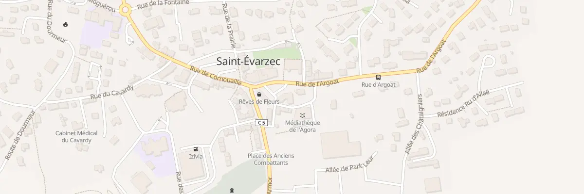 Plan du 3 Pl de l’Eglise à Saint-Évarzec
