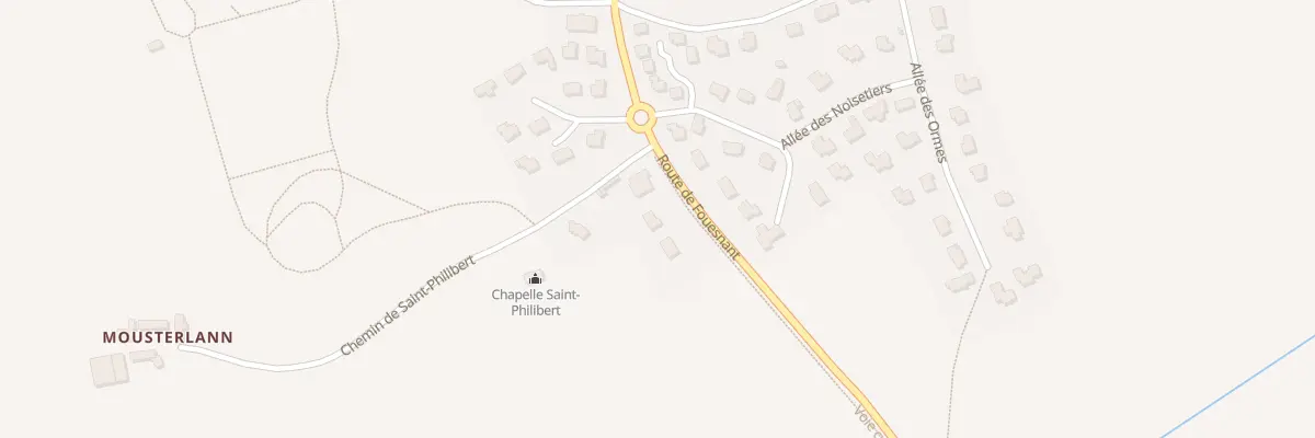 Plan du 1 Rte de Fouesnant à Saint-Évarzec