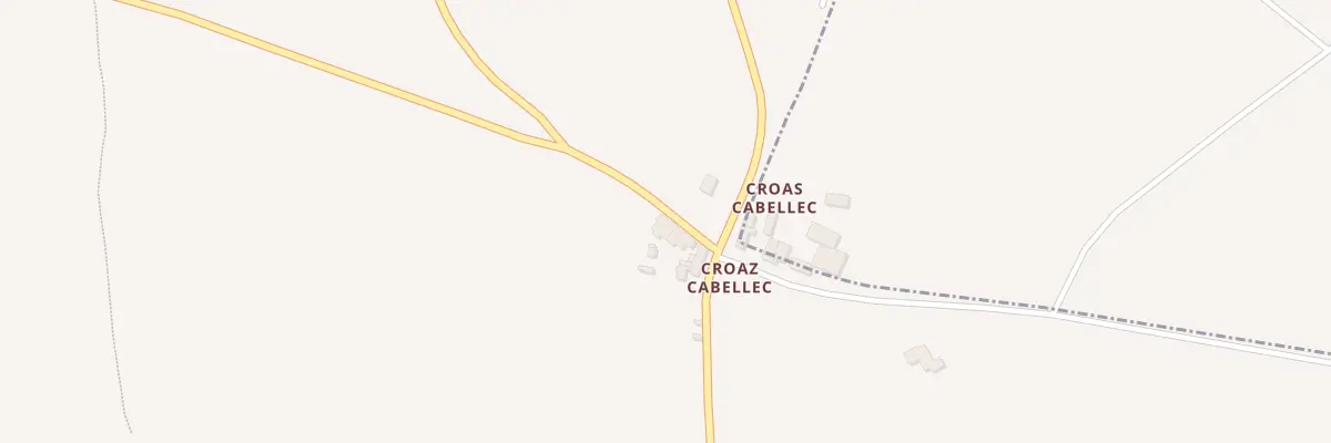 Plan du 2 Croas Kabelleg à Sizun