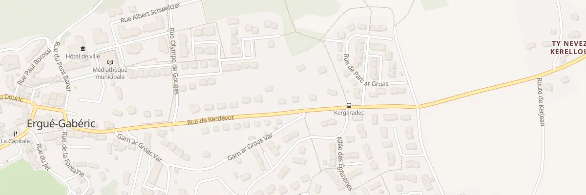 Plan du 33 Rue de Kerdevot à Ergué-Gabéric