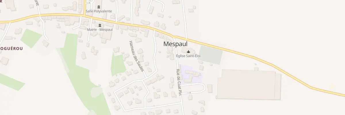Plan du 52 Rue de Coat Pin à Mespaul