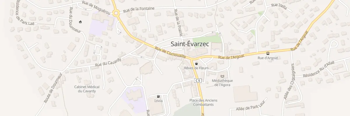 Plan du 5 Pl de la Mairie à Saint-Évarzec