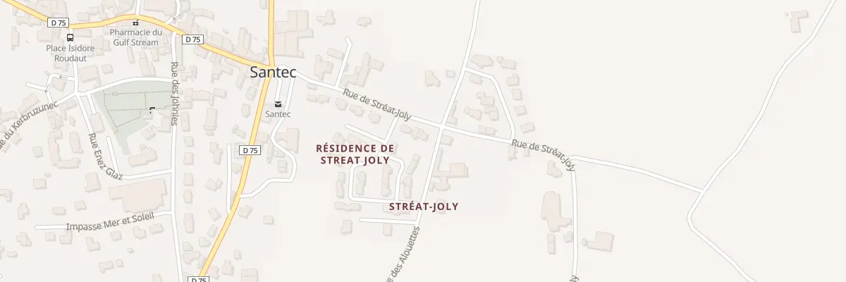 Plan du 175 Rue de Stréat-joly à Santec