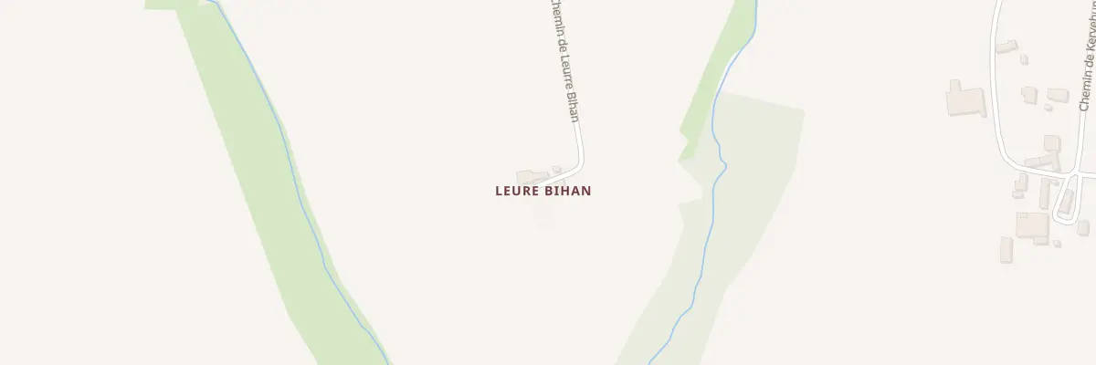 Plan du 200 Che de Leurre Bihan à Briec