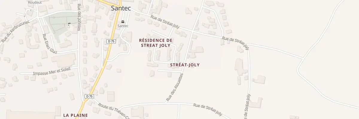 Plan du 5 Rue des Guillemots à Santec