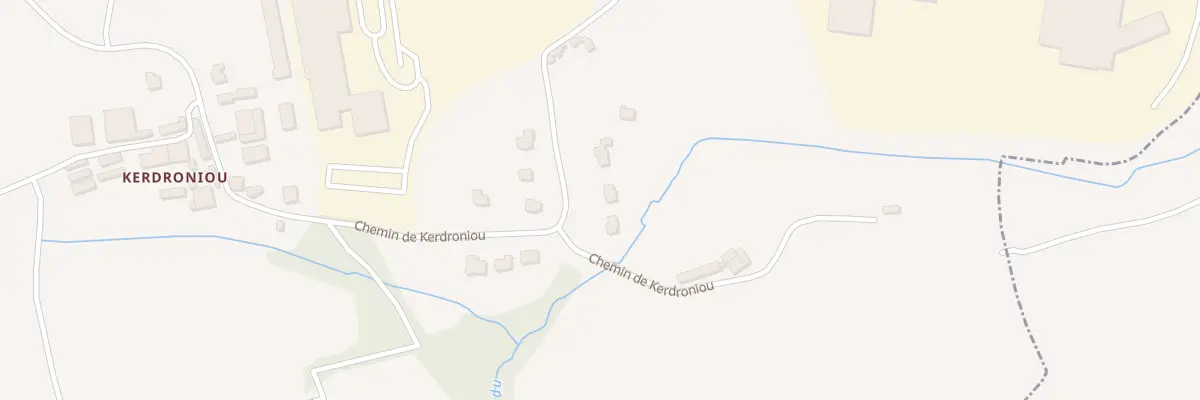 Plan du 55 Che de Kerdroniou à Quimper