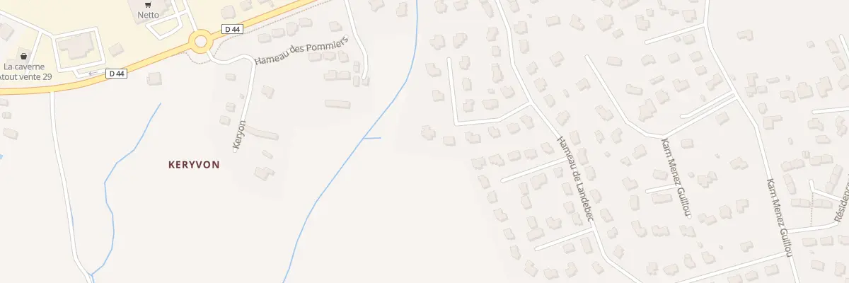 Plan du 109 Ham de Landébec à Fouesnant