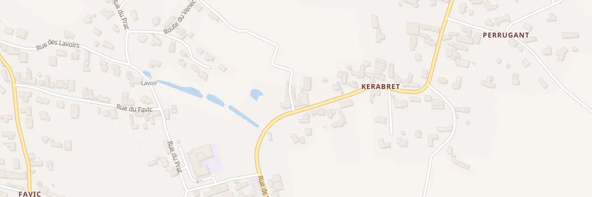 Plan du 302 Rue de Kèrabret à Santec