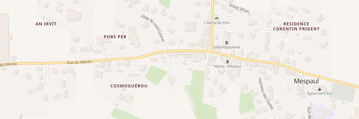Plan du 86 Rue du Menez à Mespaul