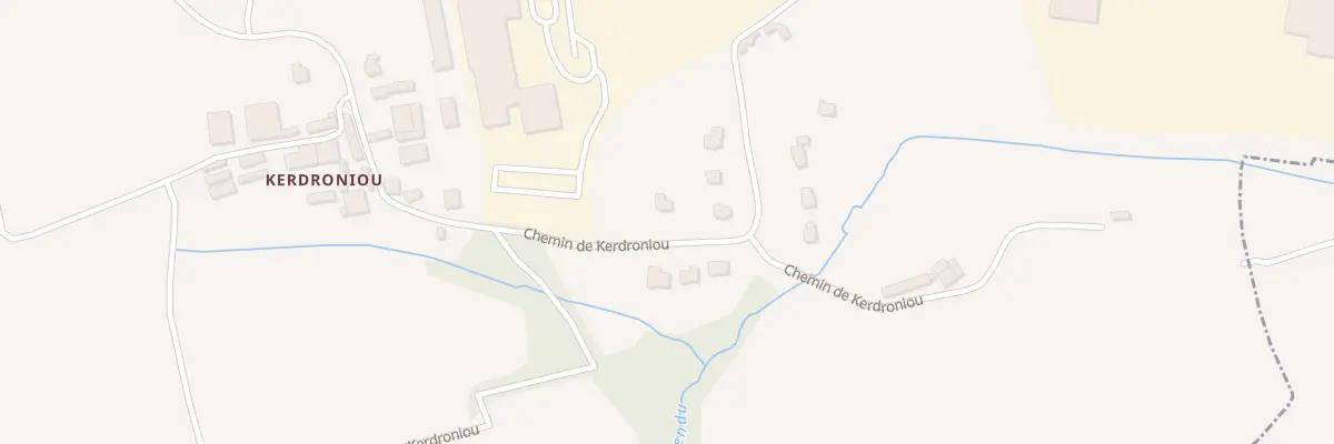 Plan du 58 Che de Kerdroniou à Quimper