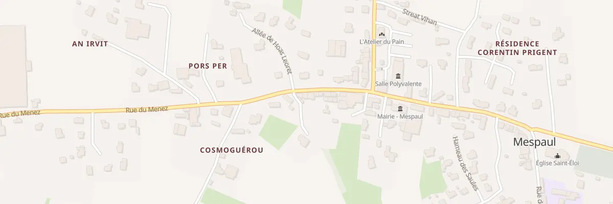 Plan du 101 Rue du Menez à Mespaul
