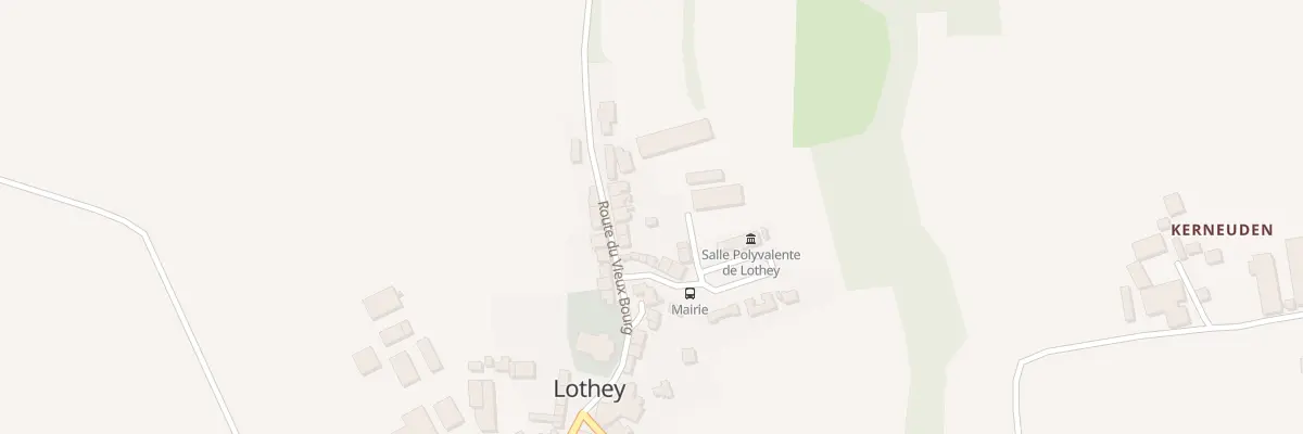 Plan du 12 Rte du Vieux Bourg à Lothey