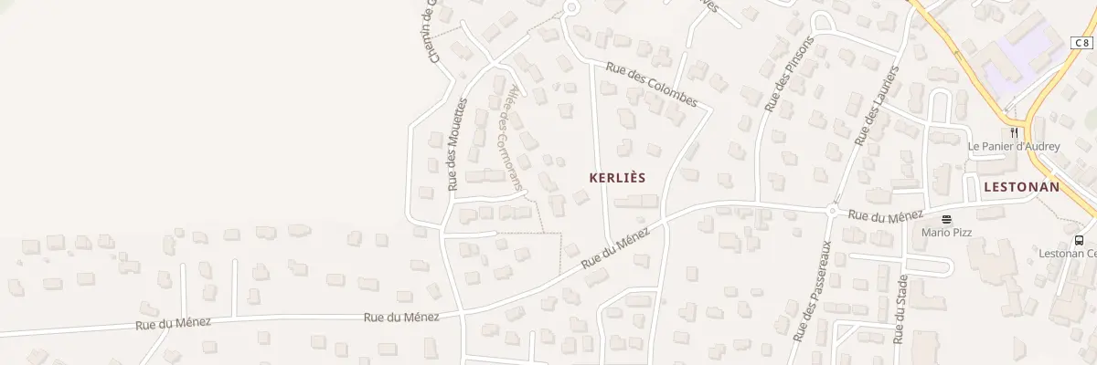Plan du 4 All des Goelands à Ergué-Gabéric