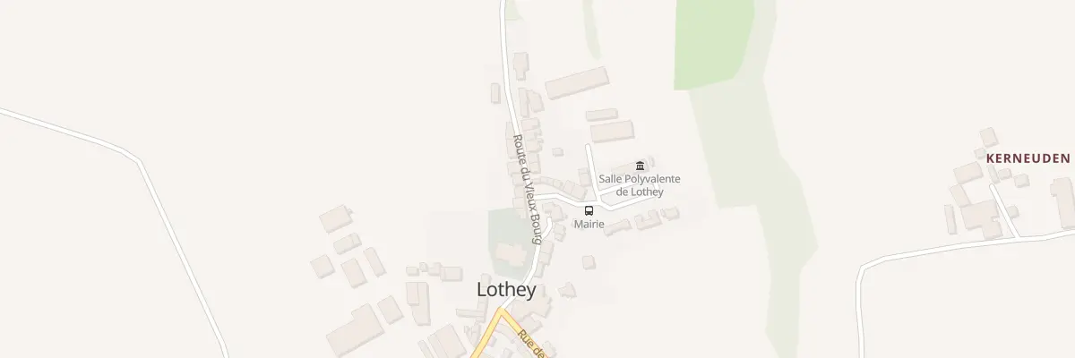 Plan du 8 Rte du Vieux Bourg à Lothey