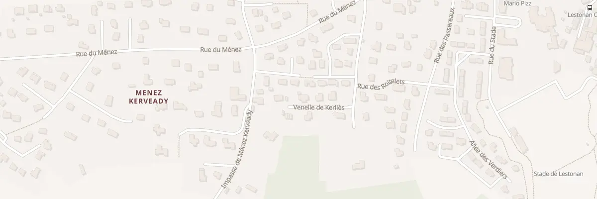 Plan du 8 Ven de Kerlies à Ergué-Gabéric