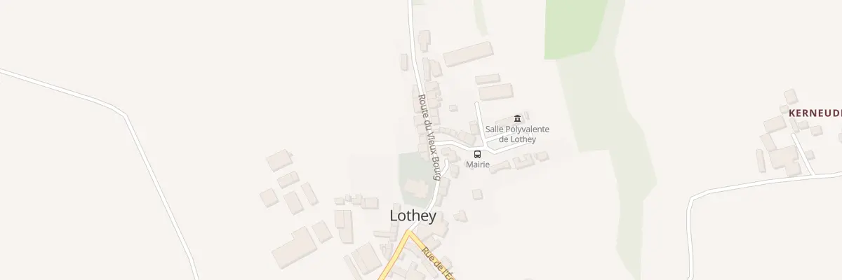 Plan du 1 Rte du Vieux Bourg à Lothey