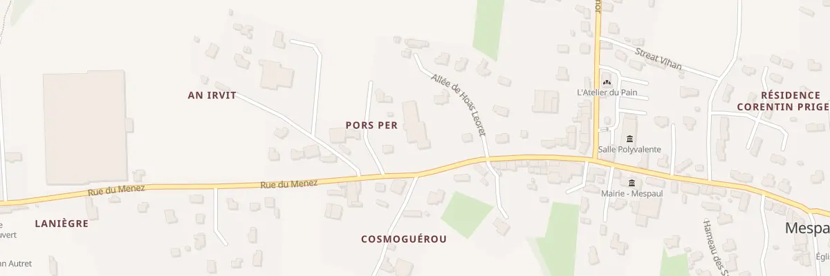 Plan du 192 Rue du Menez à Mespaul