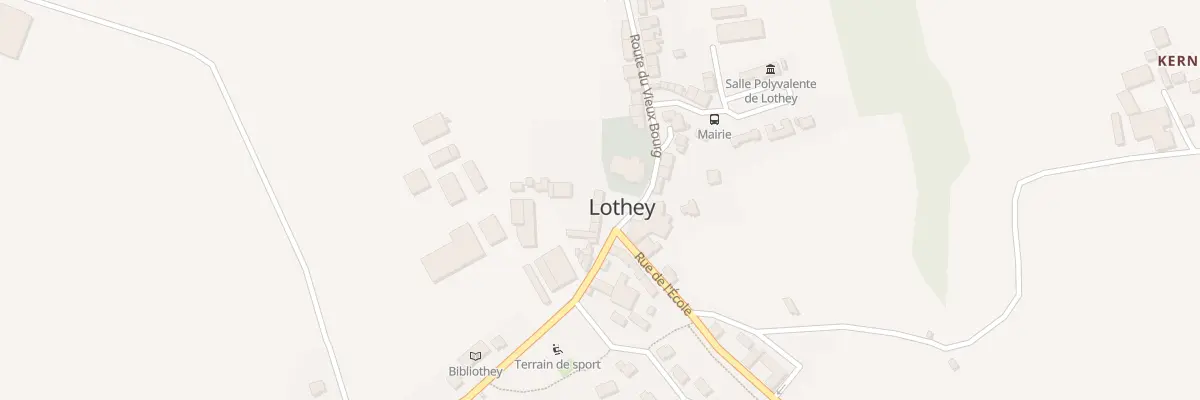 Plan du 2 Pl de l’Eglise à Lothey