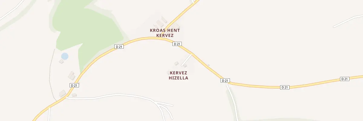 Plan du 236 Kervez Izella à Lopérec