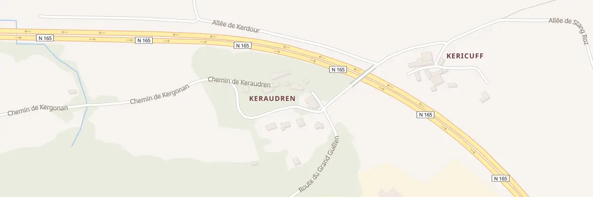 Plan du 20 Che de Keraudren à Quimper