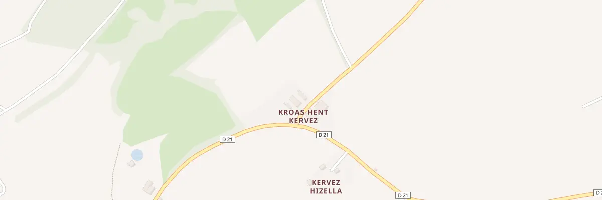 Plan du 234 Kroas Hent Kervez à Lopérec