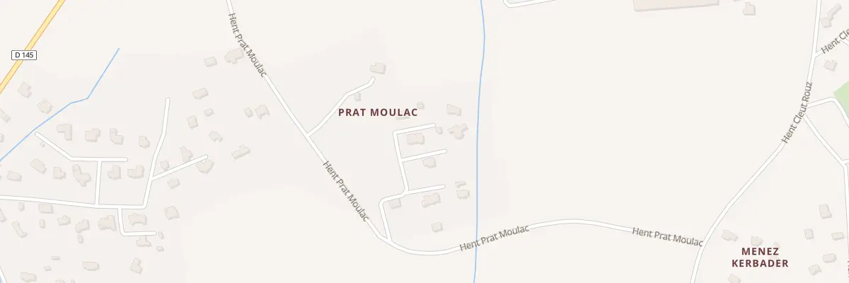 Plan du 39 Hent Prat Moulac à Fouesnant