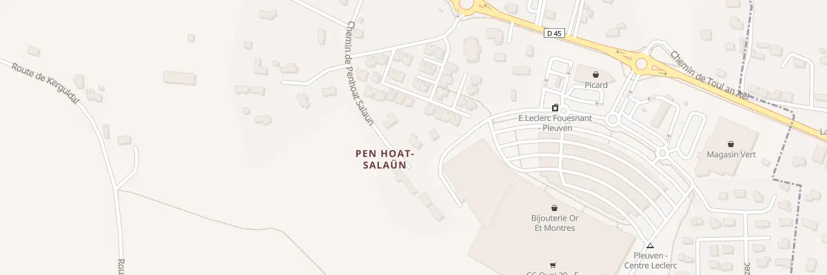 Plan du 5 Che de Pen Hoat Salaun à Pleuven