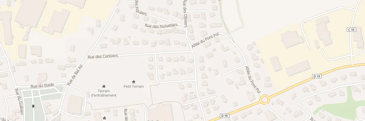 Plan du 244 Rue des Cerisiers à Plouvorn
