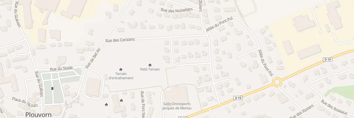 Plan du 55 Rue des Pommiers à Plouvorn