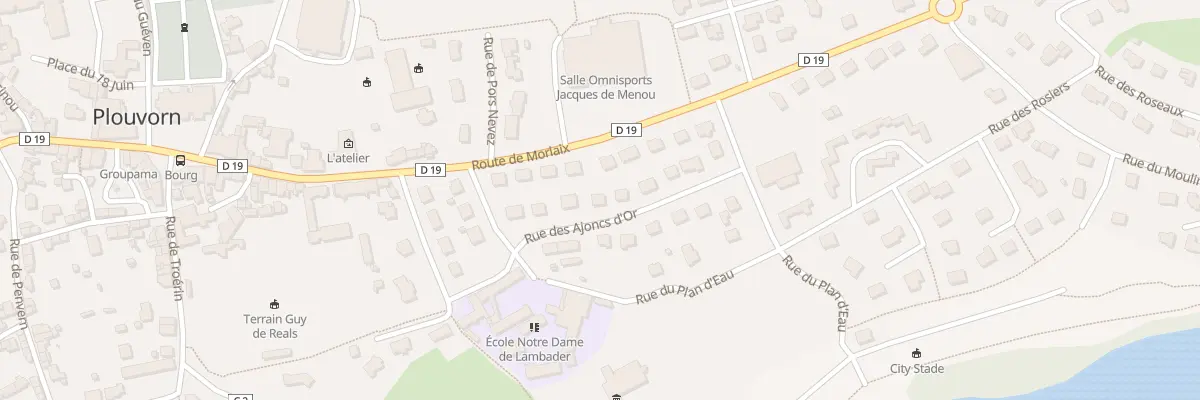 Plan du 7 Rue des Ajoncs d’Or à Plouvorn