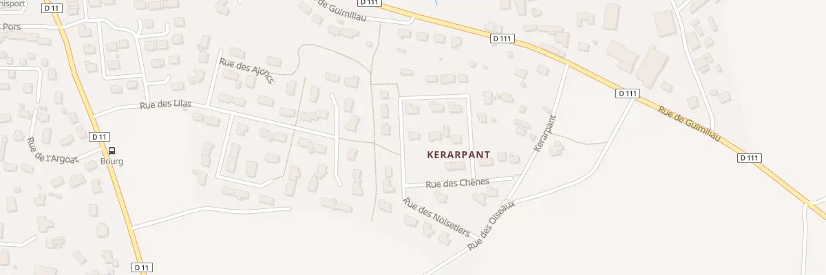 Plan du 2 Rue des Noisetiers à Lampaul-Guimiliau