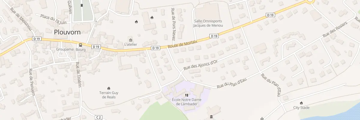 Plan du 1 Rue des Ajoncs d’Or à Plouvorn