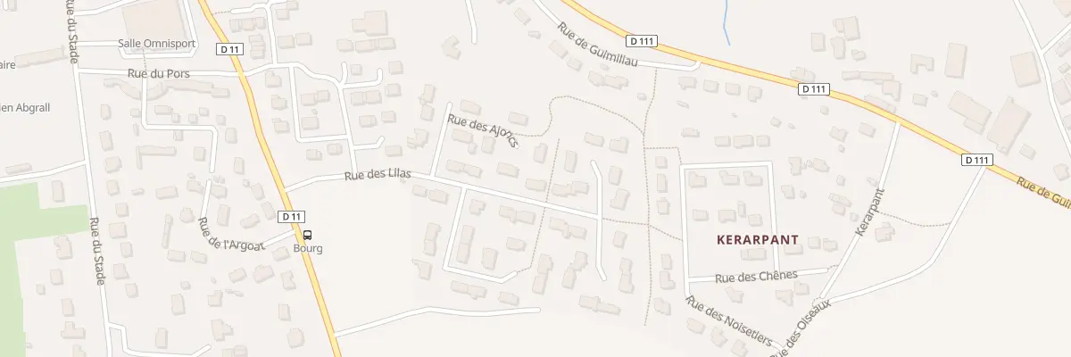 Plan du 5 Rue des Lilas à Lampaul-Guimiliau