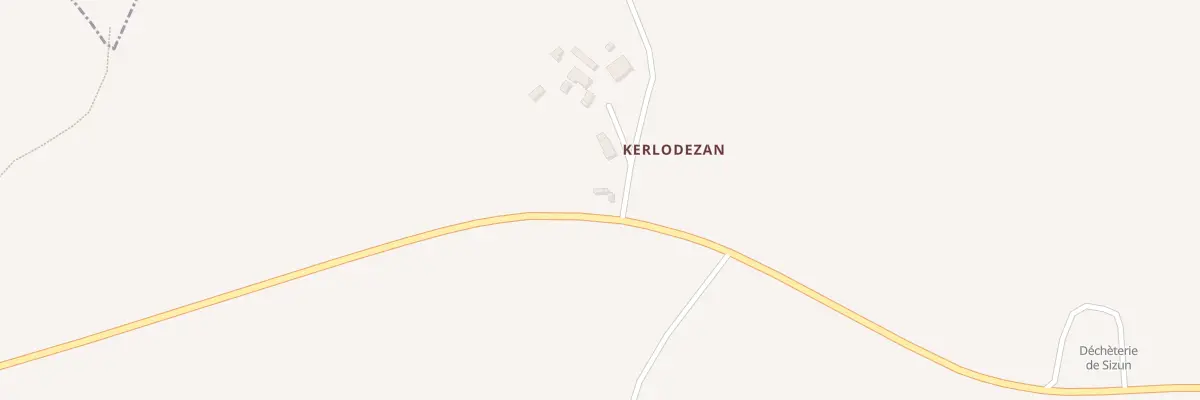 Plan du 496 Kerlodézan à Sizun
