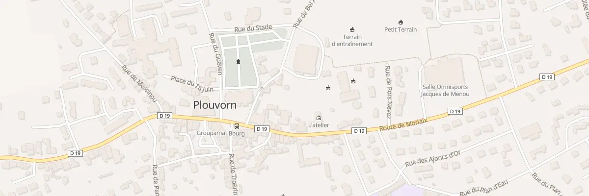 Plan du 16 Rue Général de Réals à Plouvorn