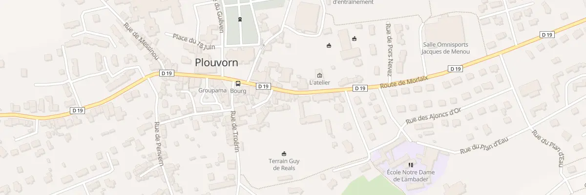 Plan du 15 Rue Général de Réals à Plouvorn