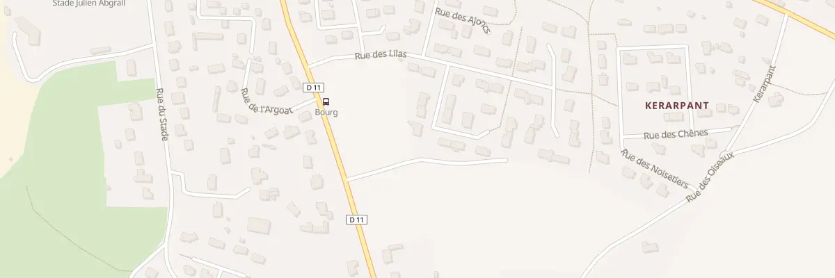 Plan du 6 Rue des Bruyères à Lampaul-Guimiliau