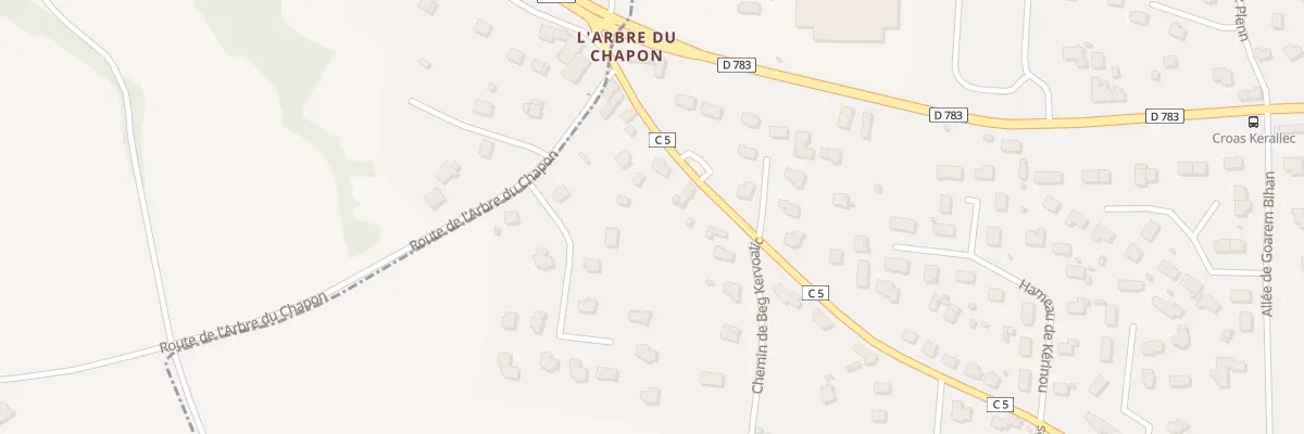 Plan du 80B Rte de Quimper à Saint-Évarzec
