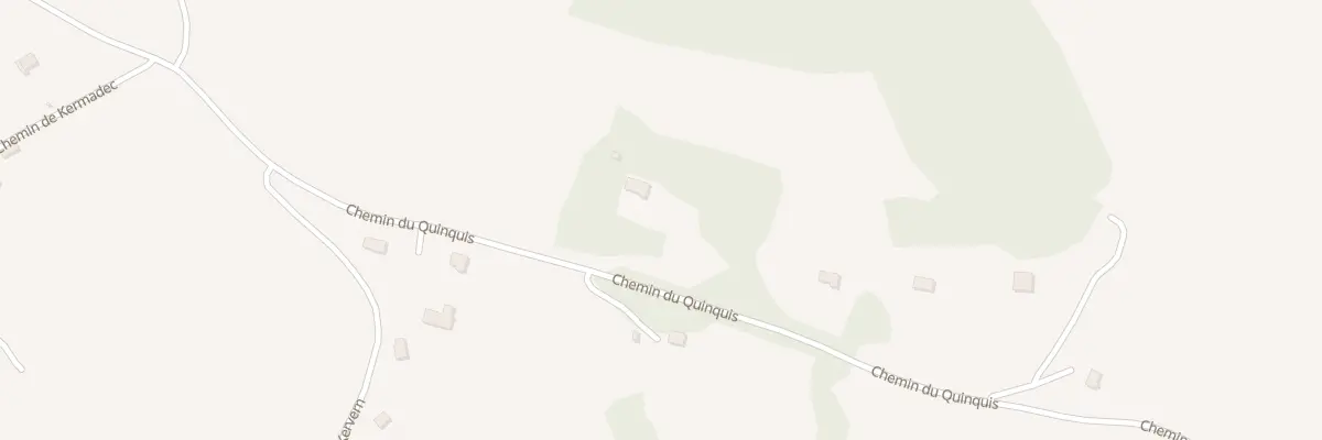 Plan du 210 Che du Quinquis à Quimper