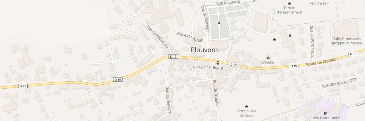 Plan du 167 Rue General de Gaulle à Plouvorn