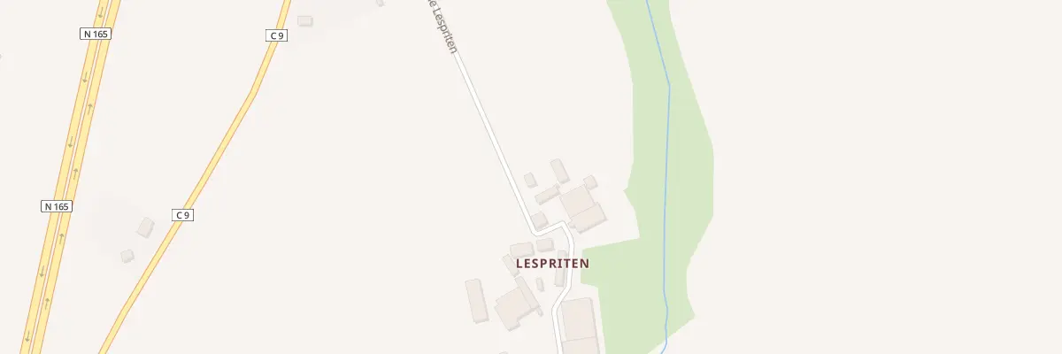 Plan du 245 Che de Lespriten à Briec