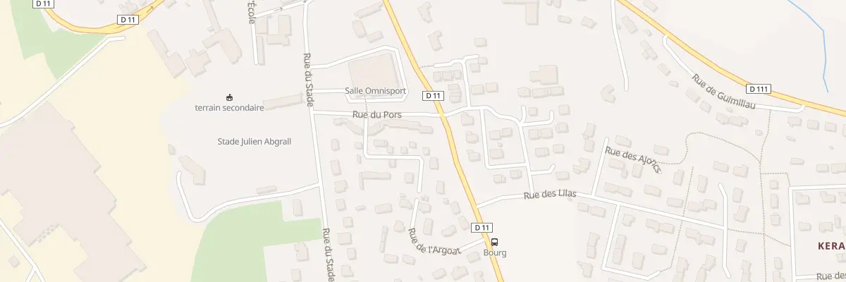 Plan du 2 Rue du Pors à Lampaul-Guimiliau