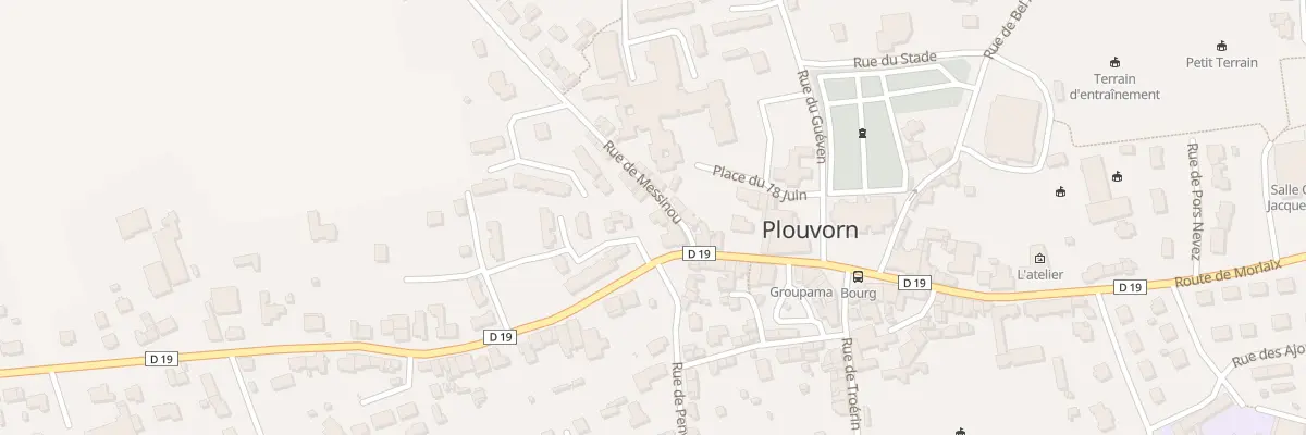 Plan du 2 Rue de Messinou à Plouvorn