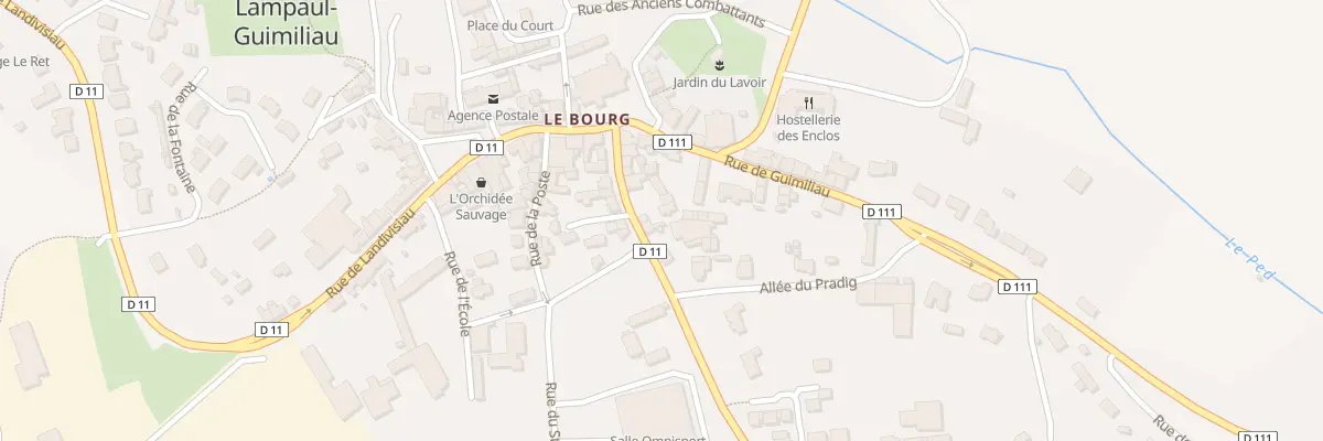 Plan du 13 Rue de Saint-Sauveur à Lampaul-Guimiliau