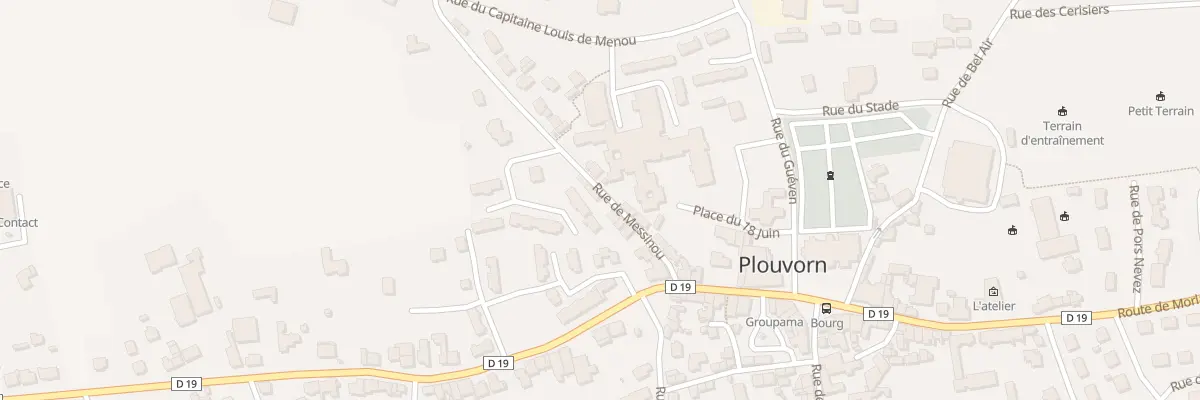 Plan du 10 Rue de Messinou à Plouvorn